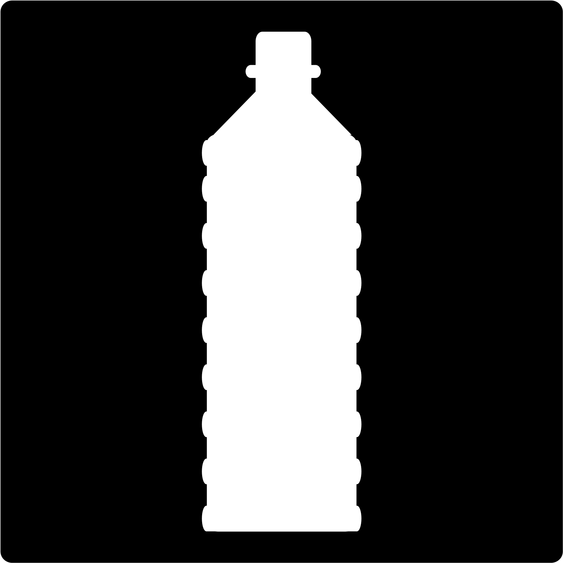 Open - Water Bottle Png White (2000x2000), Png Download