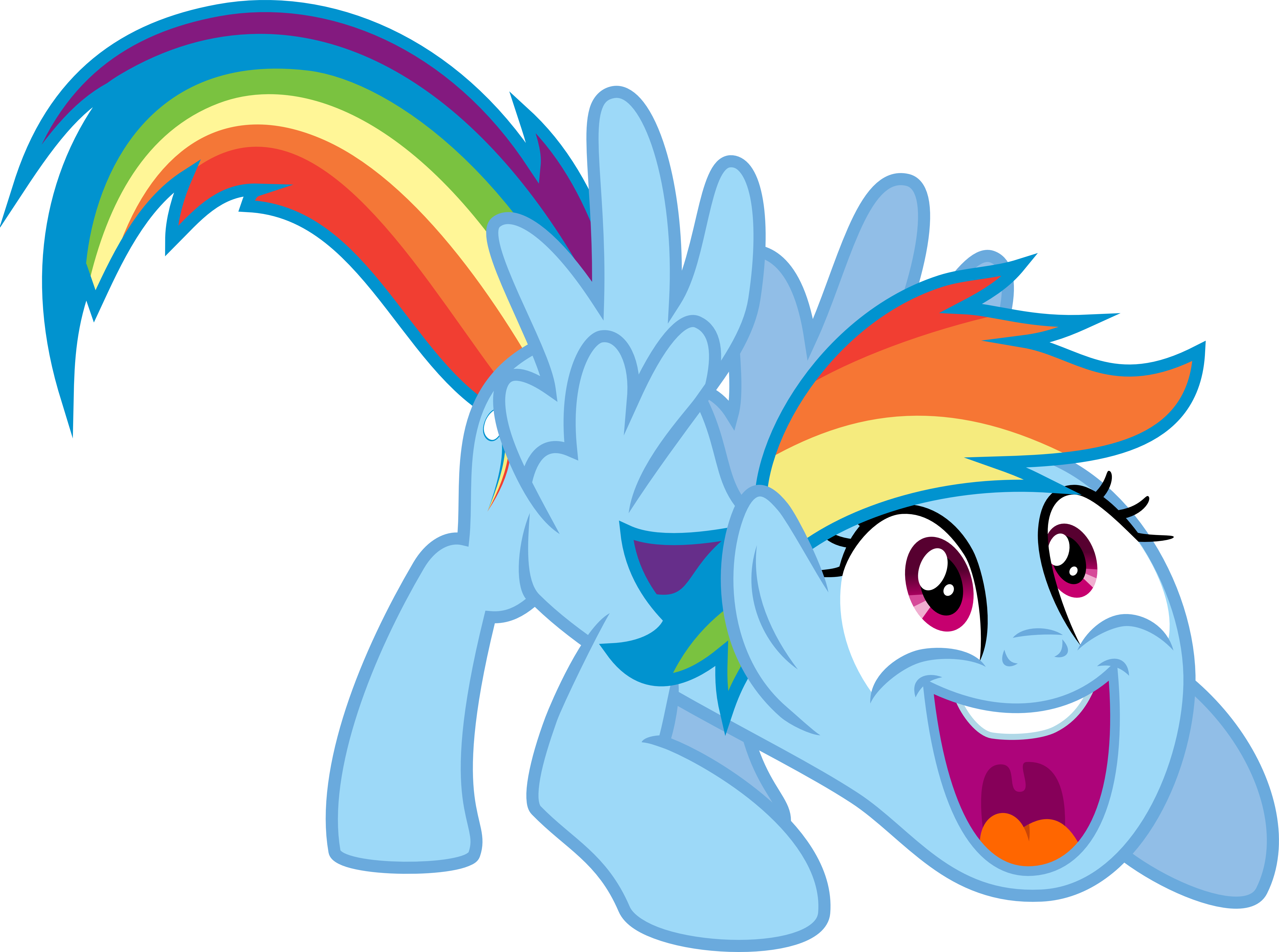 Rainbow Dash Has What My Daughter Calls “fire Speed - Png Gif My Little Pony (3000x2235), Png Download