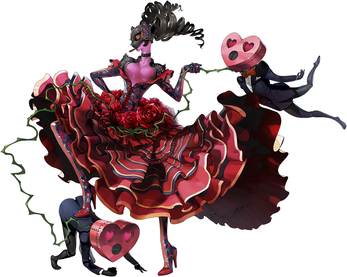 Persona 5 - Carmen - Persona 5 Morgana True Form (1355x1082), Png Download