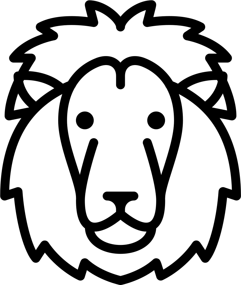 Lion Head - - Icon (828x981), Png Download
