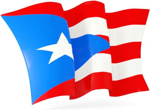 Waving Puerto Rico Flag (640x480), Png Download