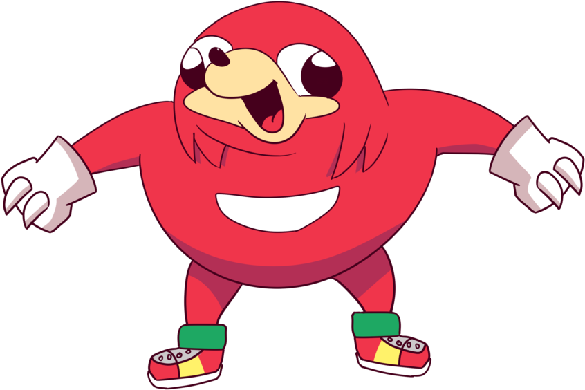 Germantown Red Cartoon Vertebrate Fictional Character - Uganda Knuckles The Way (1103x724), Png Download