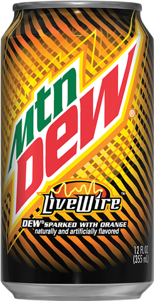 Mountain Dew Mlg Png - Mountain Dew Soda, Live Wire - 12 Fl Oz (300x700), Png Download