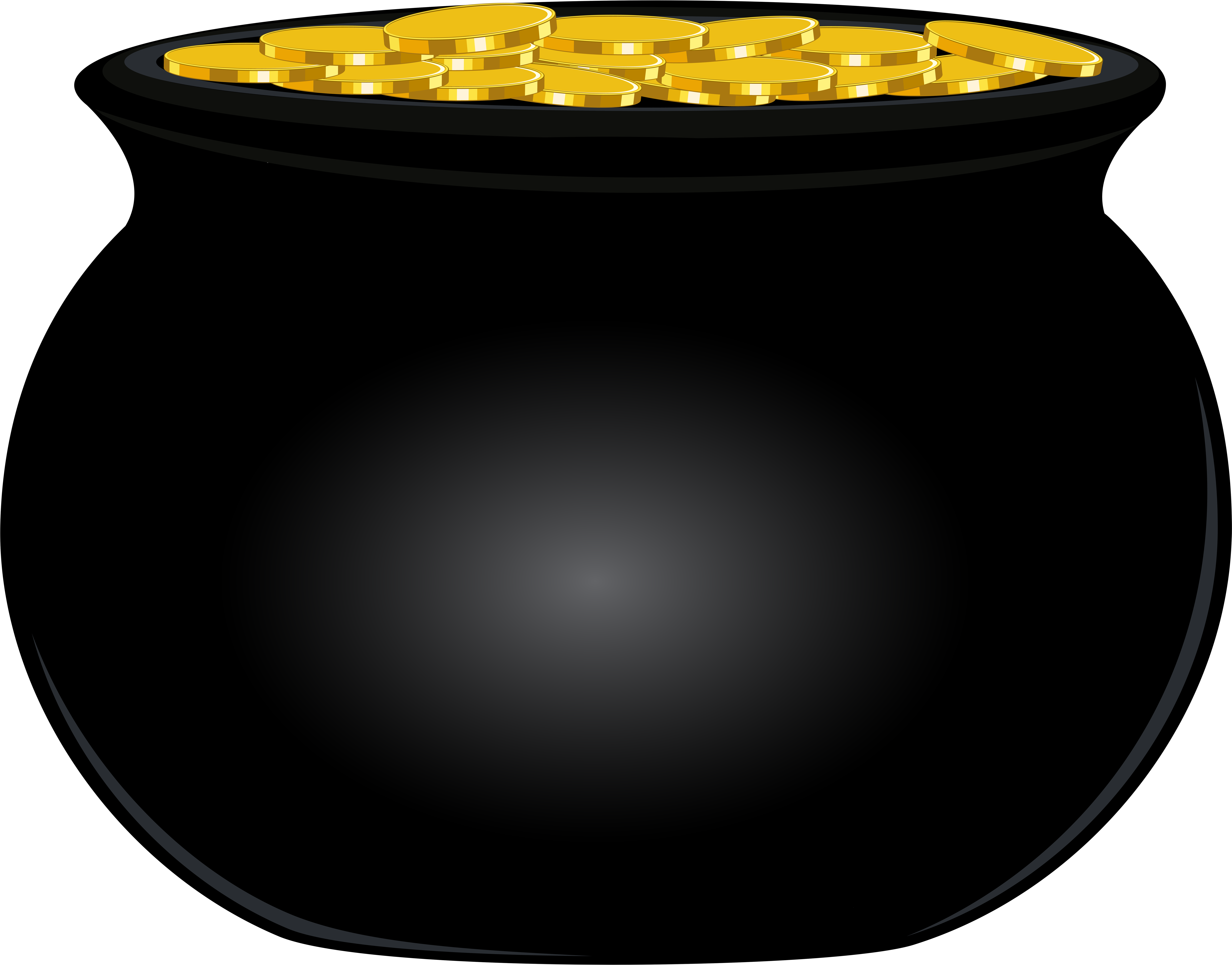 Pot Of Gold Png (8064x6345), Png Download