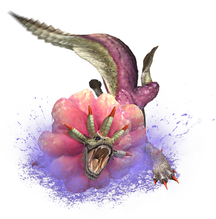 3rdgen-purple Ludroth Render - Pink Ludroth (400x407), Png Download