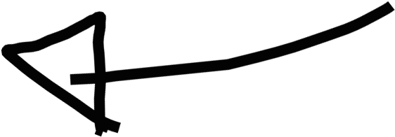 Arrow Hand Drawn Hi - Hand Drawn Arrows Transparent (561x278), Png Download