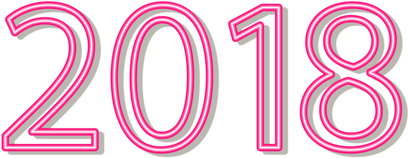 2018 In Pink Png (600x236), Png Download