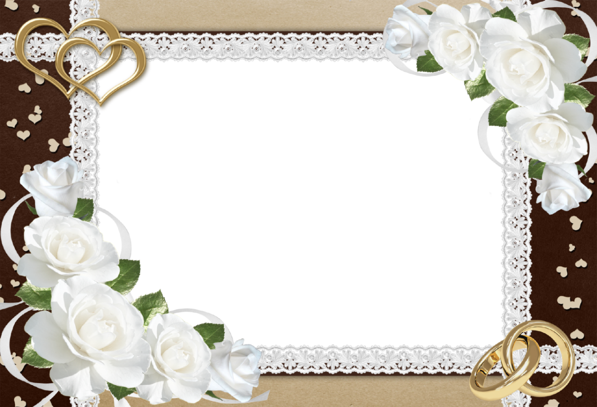 Fancy Wedding Border Png Clipart (1200x817), Png Download