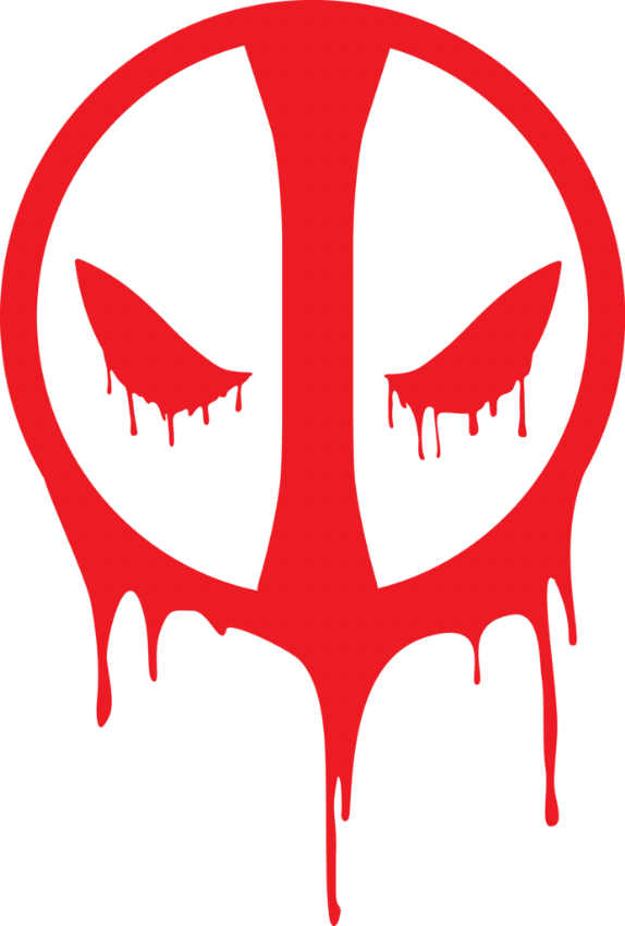 Deadpool, Logo T Shirt By Teez Mar Khan, Pickshop - Deadpool Logo Tattoo (574x850), Png Download