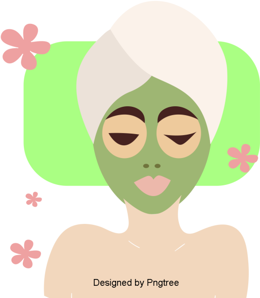 Simple Cartoon Female Spa Nursing Design, Simple, Female, - Illustration (360x360), Png Download