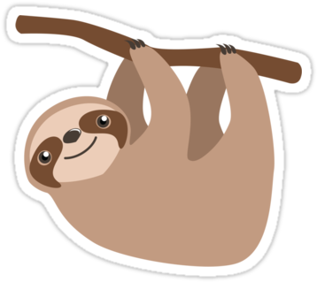 Picture Transparent Shipwrecked Vbs Pinterest And Clip - Cartoon Sloth (375x360), Png Download