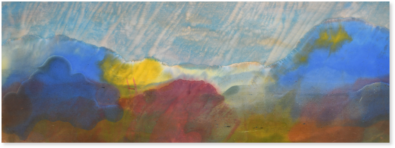 Ronnie Landfield Dual Exhibition Palm Beach - Painting (1532x868), Png Download