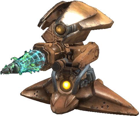 Guardian Drone - Fallout 3 Mothership Zeta Drone (522x443), Png Download