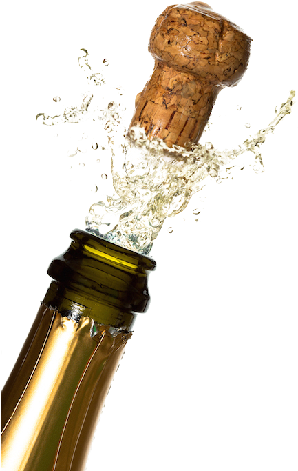 Champagne Popping Png Photo - Champagne Bottle Pop Transparent Background (500x750), Png Download
