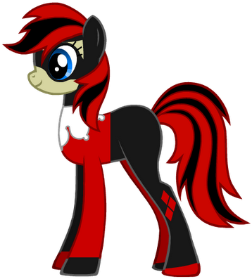 Harley Quinn - Total Drama Courtney Mlp (681x533), Png Download