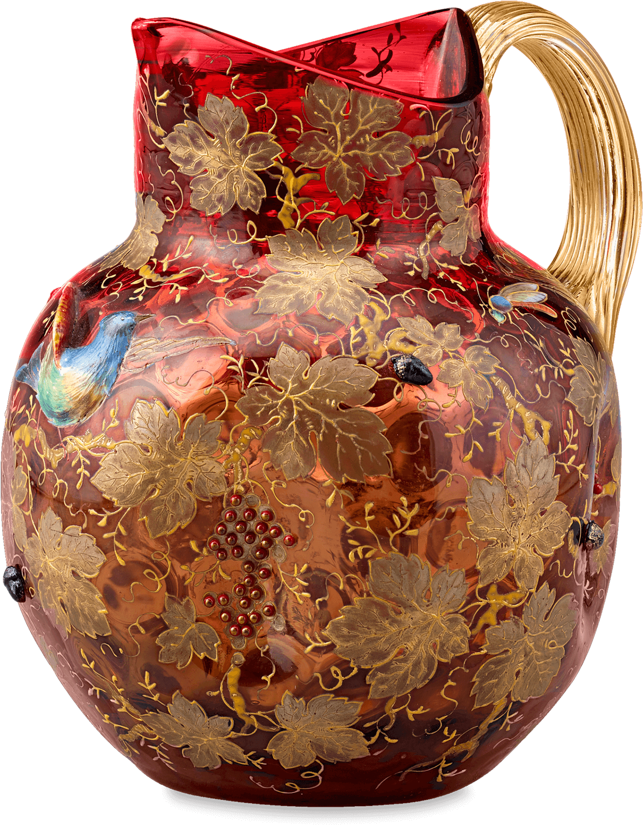 Antique Glass, Bohemian Glass, Moser Cranberry Glass - Moser (1750x1750), Png Download