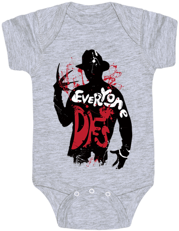 Everyone Dies Baby Onesy - You Smell Like Meat (484x484), Png Download