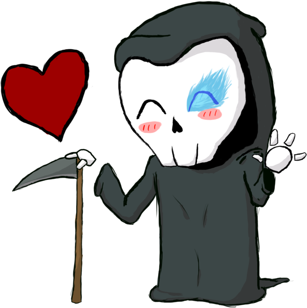 Chibi Grim Reaper By Heimaokitty-d5sekc6 Grim Reaper, - Death (1024x1024), Png Download