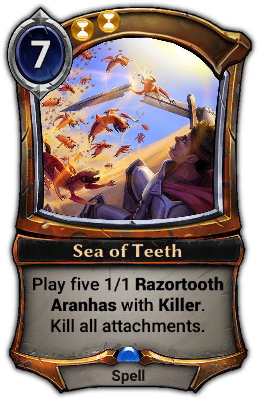 Sea Of Teeth - Eternal Card Game Clockroach (529x801), Png Download