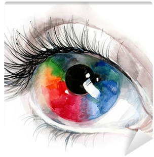 Art Print: Okalinichenko's Colourful Human Eye, 61x46in. (400x400), Png Download