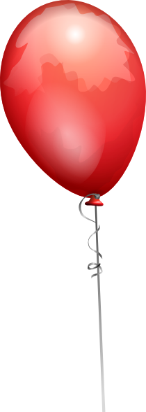 Clipart Free Download Balloon Long Clip Art At Clker - Balloon On String Transparent (210x589), Png Download