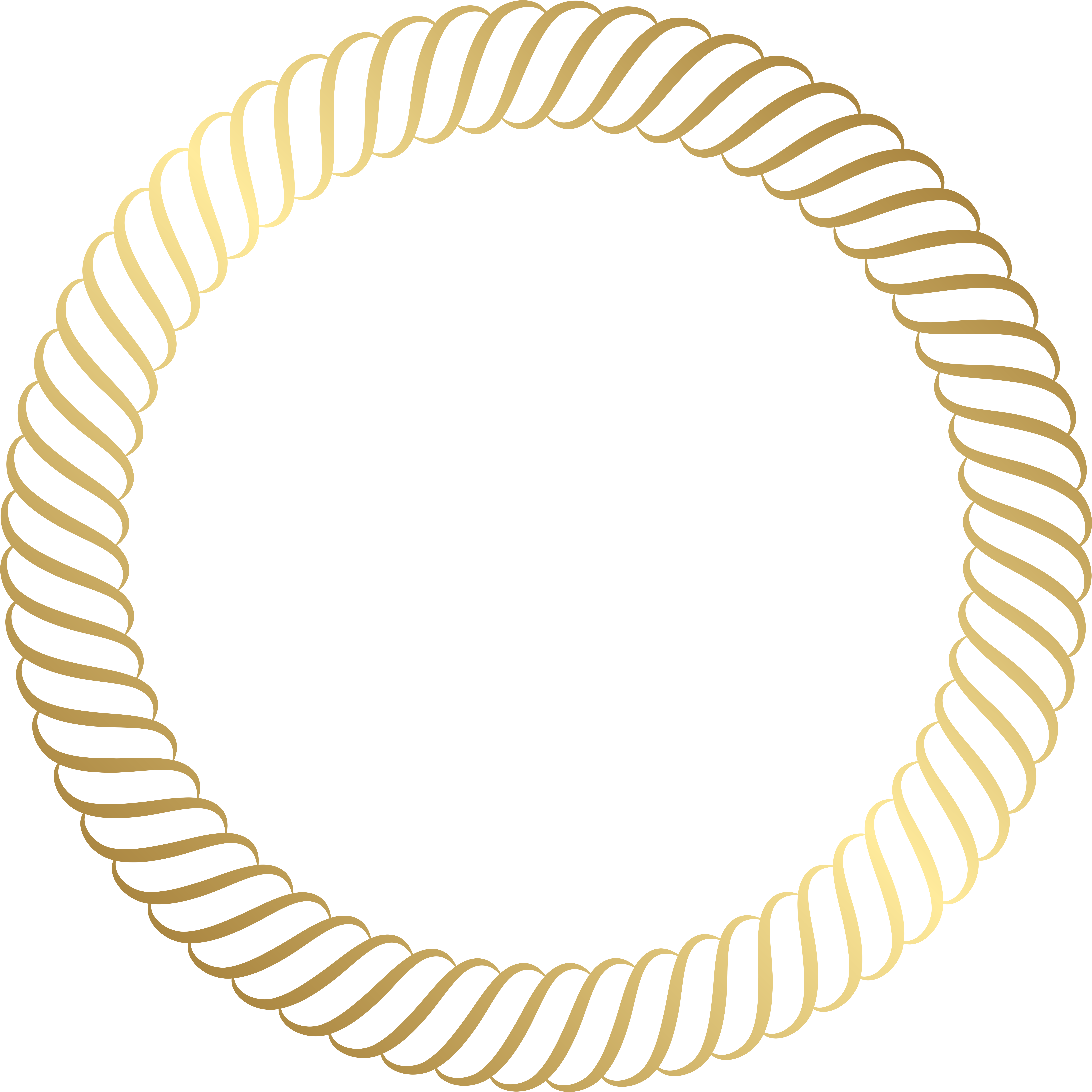 Round Gold Border Png Clip Art Image (8000x8000), Png Download