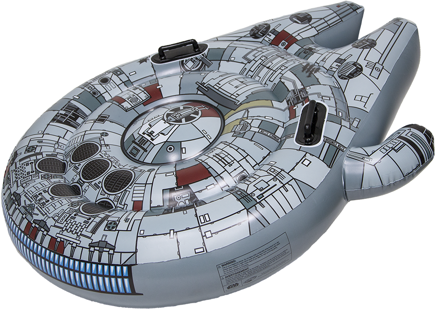 The Star Wars Millennium Falcon Ride-on Pool Float - Millennium Falcon Pool Float (1000x750), Png Download