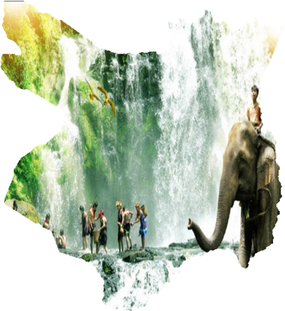 Cambodia Tourism Map - Indian Elephant (920x1015), Png Download