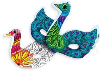 Colored Beautiful Birds 3d Colorables - Beautiful Birds (400x400), Png Download