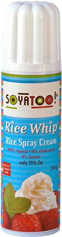Soyatoo Rice Whip Rice Spray Cream (can) 250g (560x800), Png Download