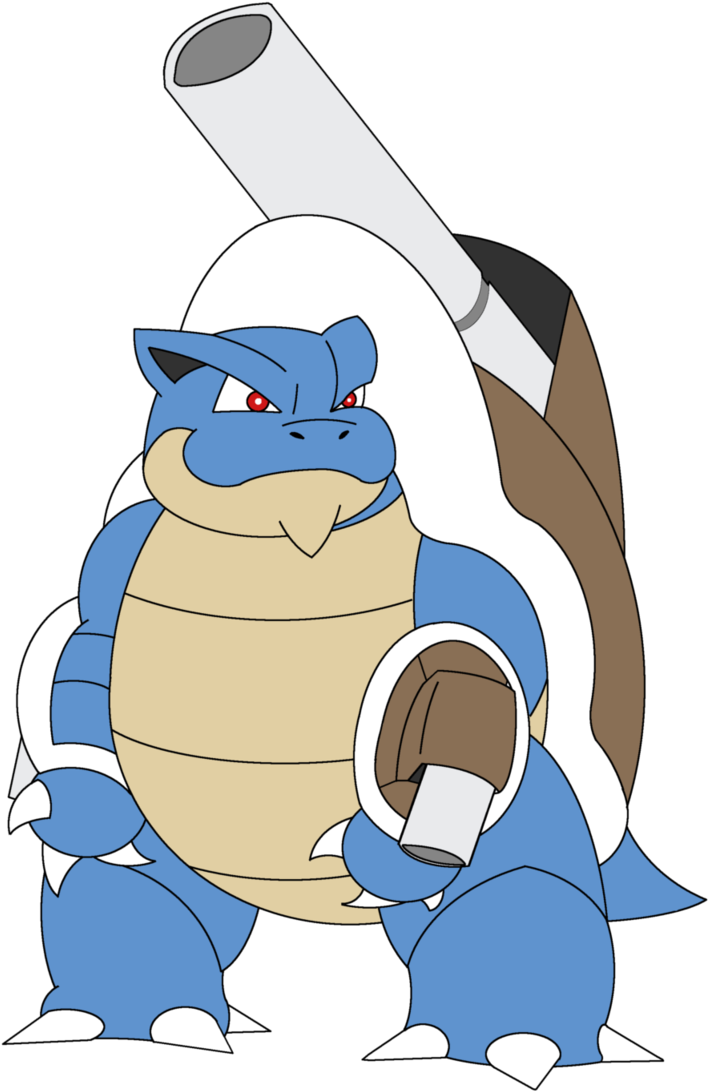 Image Black And White Download Mega By Yoshij Had On - Mega Blastoise (721x1108), Png Download