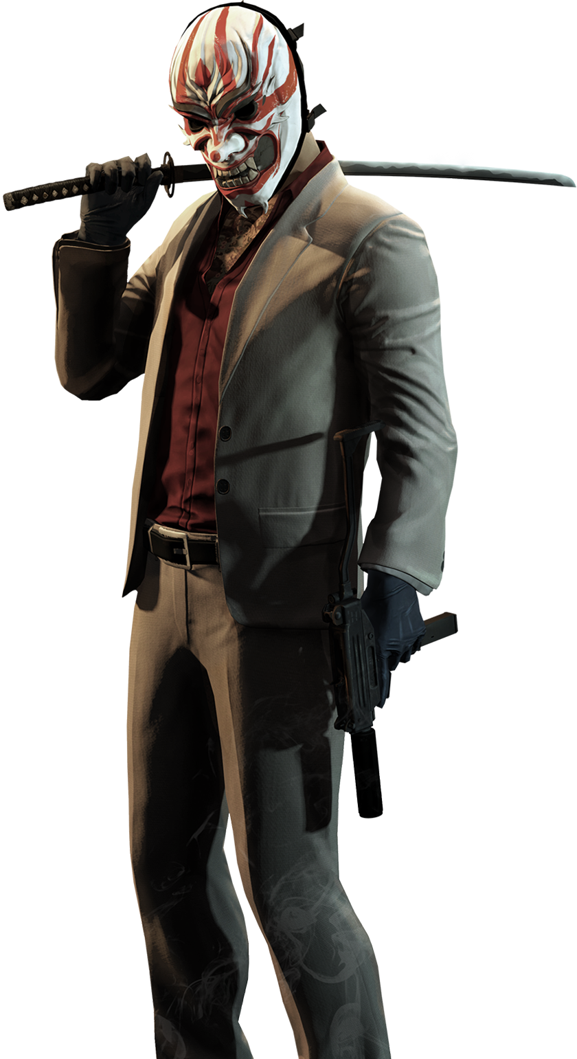 Jiro Full - Payday 2 Jiro Png (840x1541), Png Download