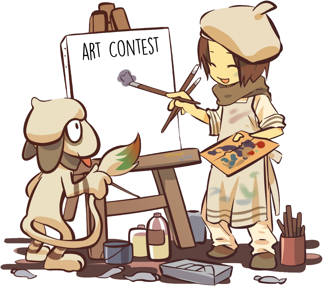 Let's Put Your Creativity To The Test Draw An Existing - Smeargle Gijinka (1133x979), Png Download