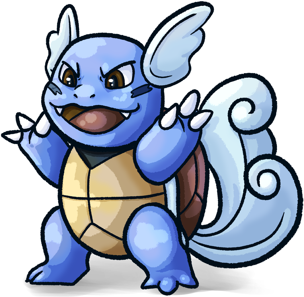 #pokemon #squirtle #wartortle #blastoise #fanart #pkmnart - Cartoon (1200x1200), Png Download