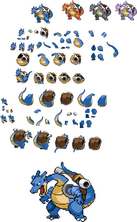 Blastoise Charizard Fusion - Charizard And Blastoise Fusion (548x792), Png Download