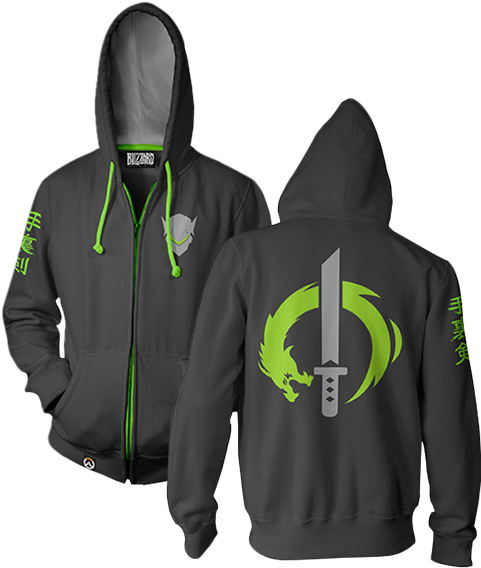 Pre Orders For The First Round Of Hoodies Are Open - Overwatch Ultimate Genji Hoodie (490x580), Png Download