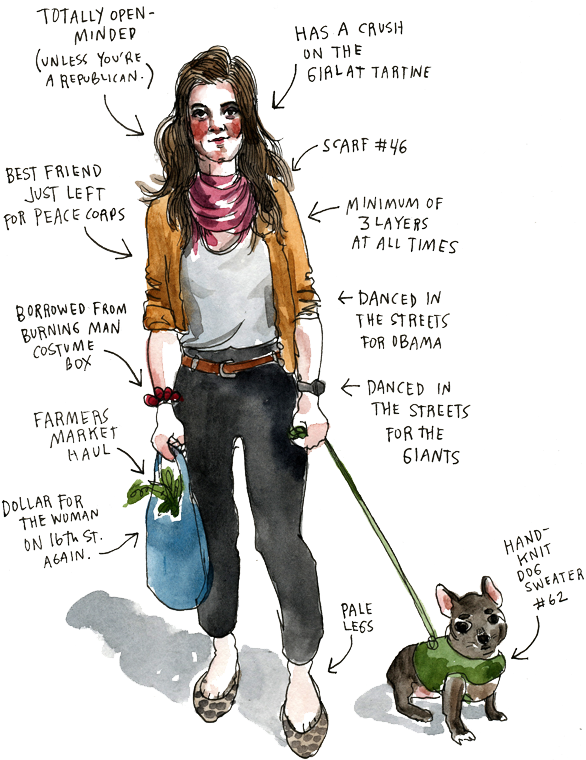 Living In San Francisco So True - San Francisco People (640x764), Png Download