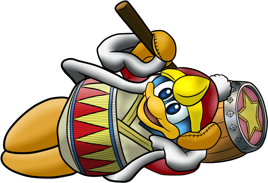King Dedede Pose By Richy Miner - King Dedede Laying Down (1086x774), Png Download