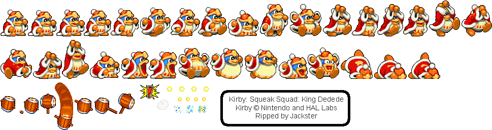 Click For Full Sized Image King Dedede - Kirby Squeak Squad King Dedede (1000x276), Png Download