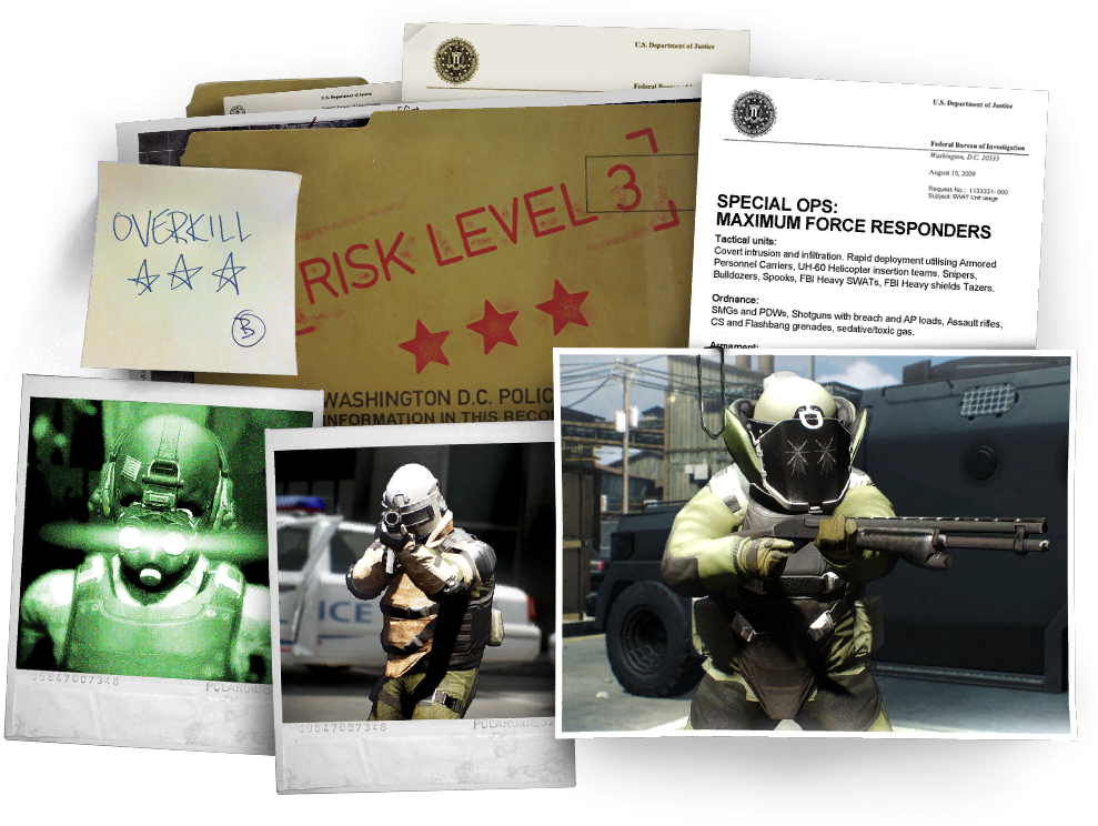 Payday 2 Overkill - Payday 2 Risk Level 3 (1024x1024), Png Download