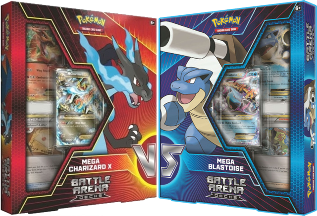 Battle Arena Decks - Mega Blastoise Battle Arena Deck (640x435), Png Download