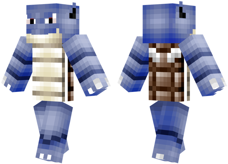 Blastoise - Skin For Minecraft Pokemon (804x576), Png Download