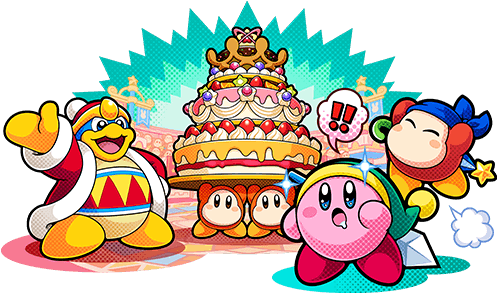 Can You Rise To King Dedede's Challenge Can You Survive - Kirby Battle Royale Cake (500x453), Png Download