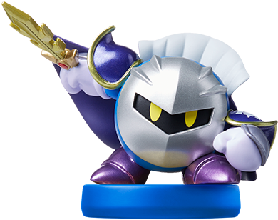Amiibo Amiibo Amiibo Amiibo - Meta Knight Amiibo Kirby Series (500x537), Png Download