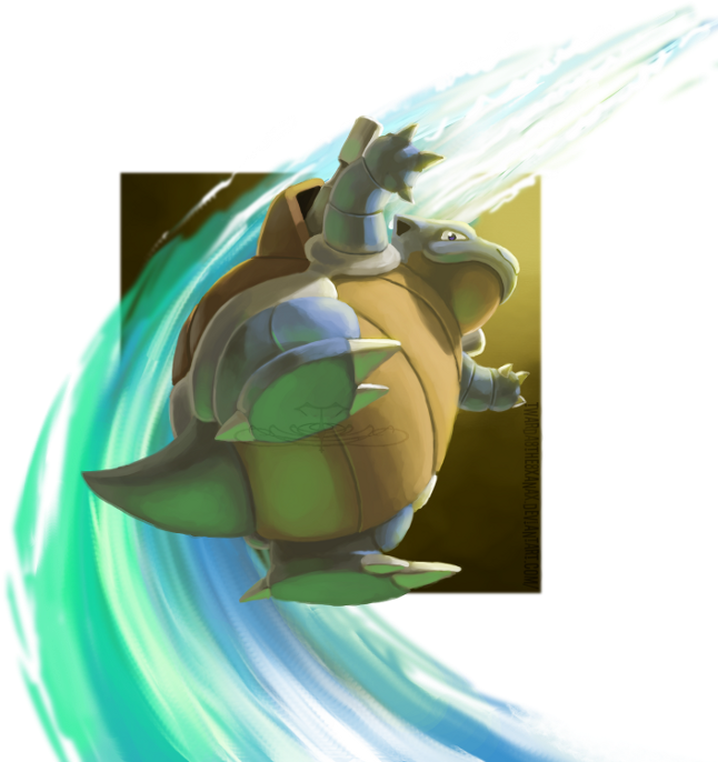 Blastoise - Illustration (700x692), Png Download