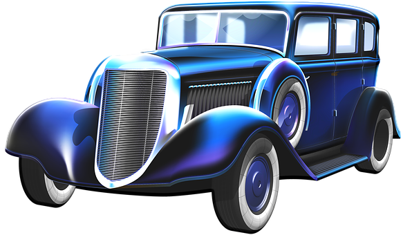 Gangster Car, Old Car, Automobile - Old Gangster (583x340), Png Download