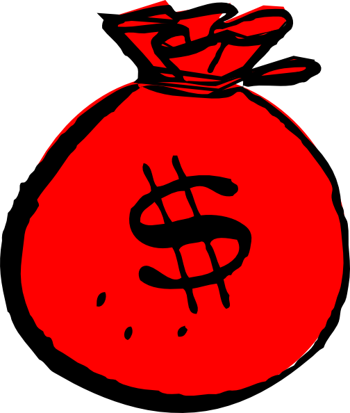 Clip Art At Clker Com Vector Online - Money Clip Art Red (504x594), Png Download