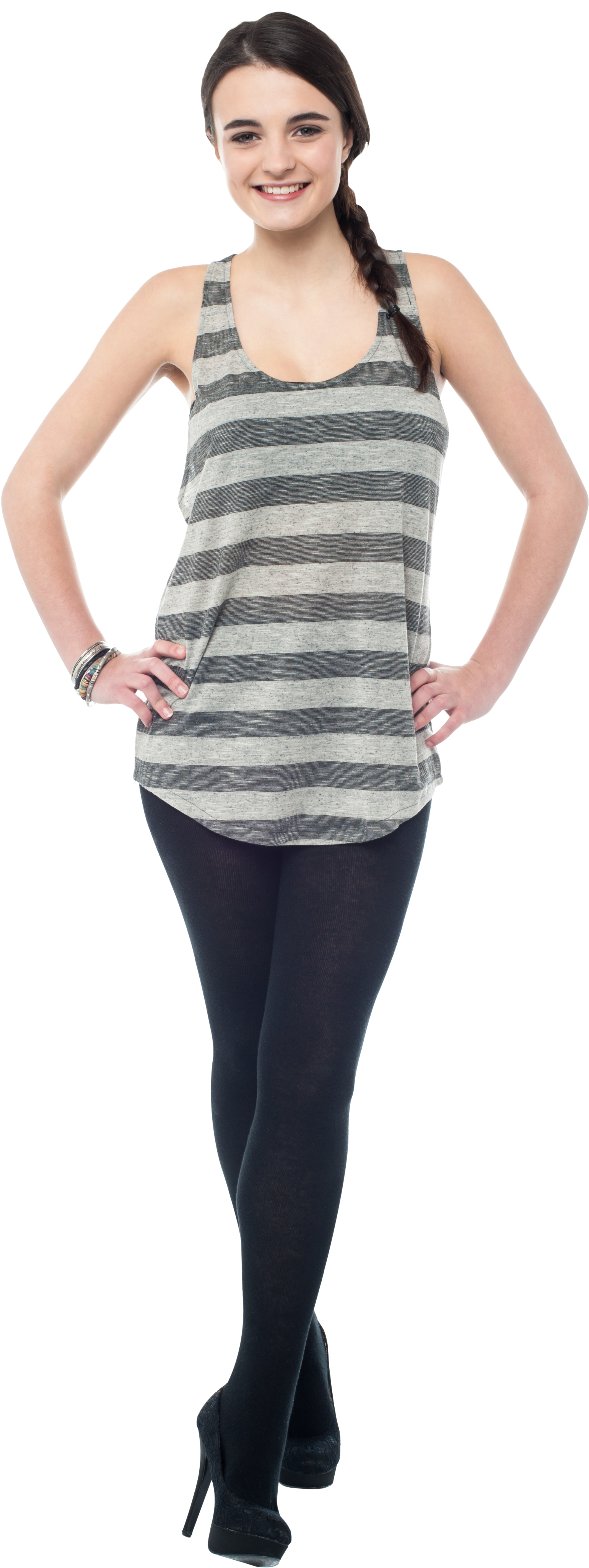 Girl Standing Png - 女生 手臂 叉腰 (2832x4256), Png Download