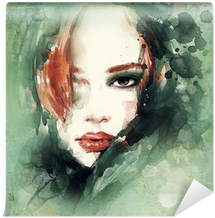 Woman Portrait - Art Print: Ismagilova's Woman Face. Hand Painted Fashion (400x400), Png Download
