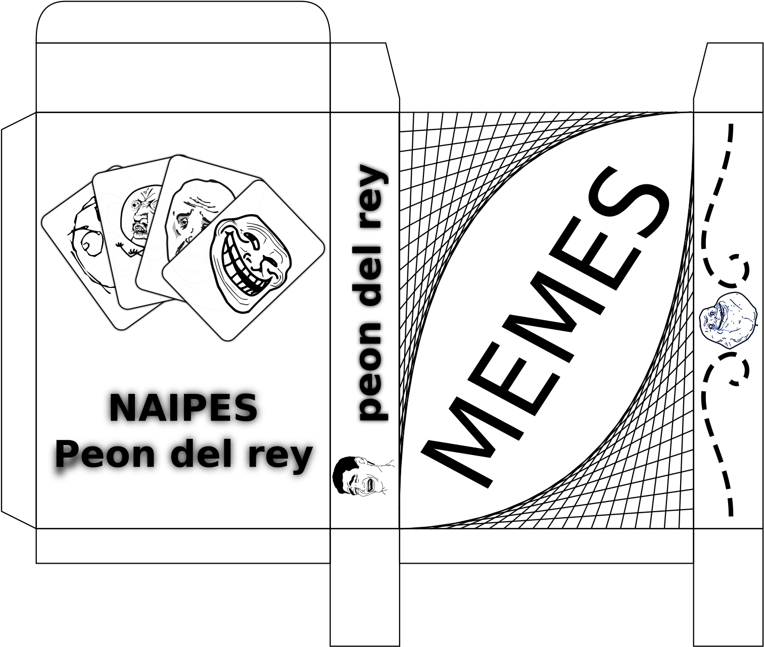 This Free Icons Png Design Of Caja De Naipes De Memes (2400x1697), Png Download